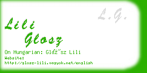 lili glosz business card